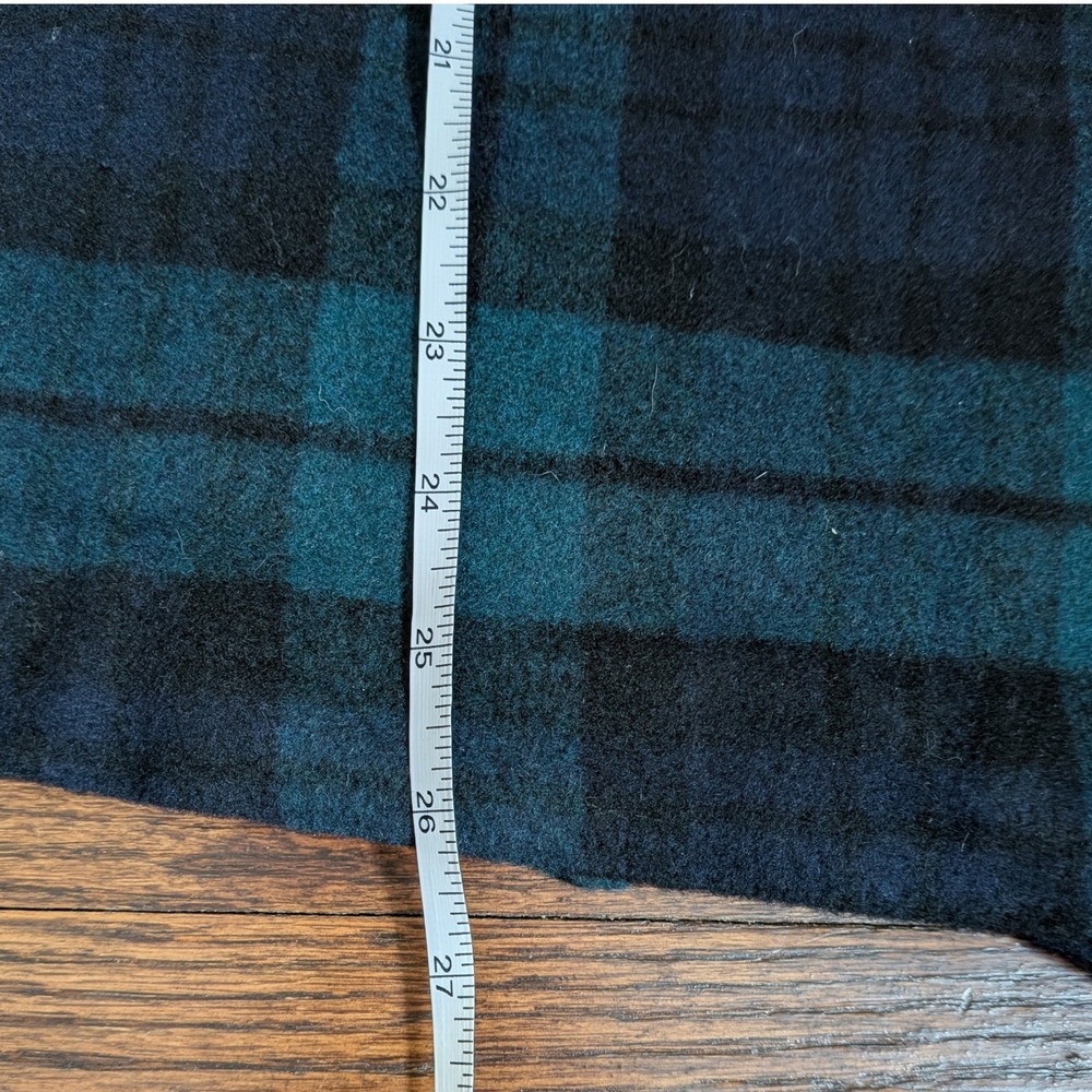 Tuckernuck Blackwatch Faye Plaid Wool Ruffle Neck Bow Back Blouse Top Size S NWT - Picture 9 of 9